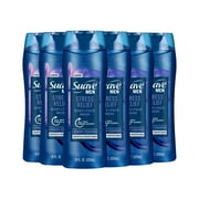 Suave Mens Stress Relief TGF4Body + Face Wash, Gentle Moisture with Lavender & Cedarwood All Day Fresh Scent, 18 oz, 6 Pack