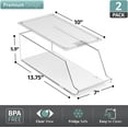 thumbnail image 7 of Sorbus Skinny Soda Can Organizer for Refrigerator - Slim Can Holder Drink Dispenser for Fridge - Stackable Soda Can Organizer for Fridge, Pantry, Kitchen Organization and Storage (Set of 2), 7 of 7