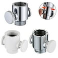 Adjustable Shower Head Diverter Flow Regulator Valve Sprayer ShutOff