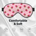 thumbnail image 3 of Xecao Strawberries for Soft Fluffy Sleeping Blindfold, Nap eye cover tailored for the utmost comfort for girls, women, kids, and adults., 3 of 7