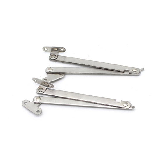 SENRISE 1/2 Pcs Stainless Steel Lift Up Stay Support Hinge for Furniture Box Cabinet Silver