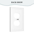 thumbnail image 4 of ZICANCN Outlet Covers Wall Plate, Snow Snowflake Light Switch Cover Decorative, Duplex Toggle Combo 1-Gang, 4 of 9