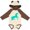 Natural & Brown w Ears, variant on Inktastic Aqua Unicorn Boys or Girls Long Sleeve Baby Bodysuit