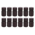 thumbnail image 1 of Unique Bargains 12 Pcs Bouteilles de Réactif 30ml, Bouteilles Rondes à Grand Ouverture avec Bouchon à Vis Marron, 1 of 6