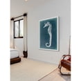 thumbnail image 4 of "Azure Seahorse I" Framed Painting Print, 4 of 6