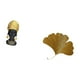 thumbnail image 5 of Figura de resina de mujer africana y hojas de ginkgo de hierro forjado, escultura abstracta, centro de mesa para decoración del hogar, oficina, sala d, 5 of 8