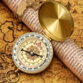 thumbnail image 4 of Vintage Navigation Tool, Luminous Dial for Nighttime Visibility, Waterproof Pocket Compass for Hiking, Camping & Orienteering, 4 of 5