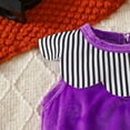 thumbnail image 5 of Gaexia Halloween Baby Outfit, Sleeveless Cartoon Bodysuit for Boy Girl, Romper with Hat Set,A03-Purple,12-18 Months, 5 of 7
