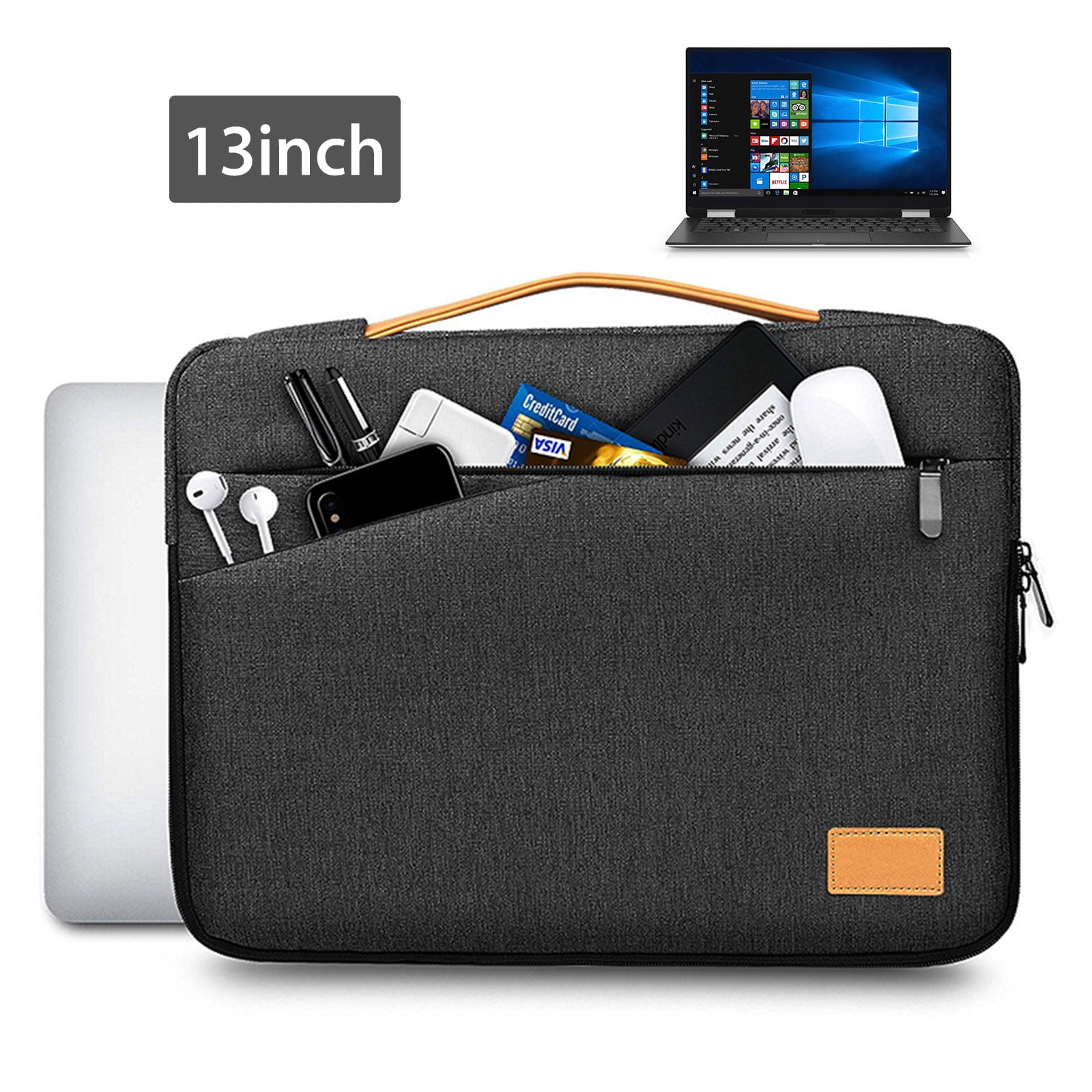 Shockproof Notebook Briefcase Laptop Case Protective Bag Tablet Carrying Case 10-17 Inch Colorful Lightbulb Print Laptop Sleeve 