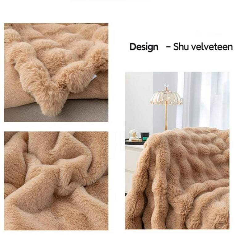 Christian siriano faux fur blanket hotsell
