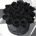 thumbnail image 4 of Zukuco 12Pcs Black Rose Artificial Flower, Realistic Single Stem Fake Silk Rose Bouquet for Wedding Party Home Centerpiece Hotel Office Decor, 4 of 5