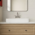 thumbnail image 3 of DV-1DS0332 DeerValley 23.82" L x 18.9" W x 6.69" H White Rectangular Vitreous China Drop-in Bathroom Sink with Overflow, 3 of 11
