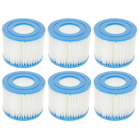 6pcs Swimming Pool Filter Spa Filter Replacement for Cartridge Type VI Filter Pump