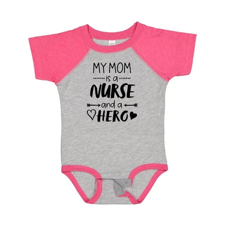 

Inktastic My Mom is a Nurse and a Hero Gift Baby Boy or Baby Girl Bodysuit