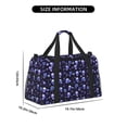 thumbnail image 3 of Disketp Skull flower leaf purple Bolsa de Viaje Tipo Duffle, Bolso de Mano para Fin de Semana para Mujer, Bolsa de Gimnasio Ligera para Hombre, Esencial para Viajes, 3 of 7