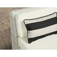 thumbnail image 5 of Covermates Throw Pillow - Weather Resistant, Full Side Zipper, LuxeGuard Collection, Ebony Stripe, 5 of 6