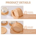 thumbnail image 4 of 6 posavasos de madera para bebidas, portavasos con soporte para decoración de hogar, oficina y apartamento., 4 of 7