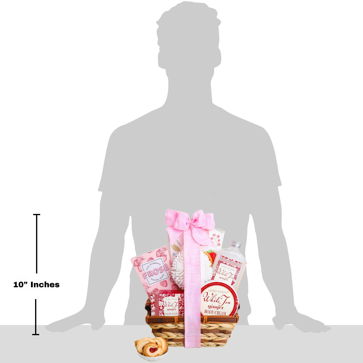 Alder Creek Gift Baskets White Tea & Ginger Spa Gift Basket (7 Items per Gift)