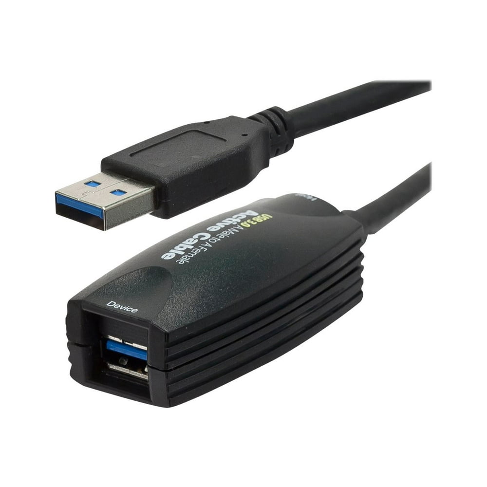 Monoprice USB 3.0 Active Extension Cable 5 Meter Black USB TypeA