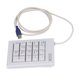thumbnail image 2 of Teclado numérico mecánico de 18 teclas, interruptor de acción lineal, puerto USB, almohadillas antideslizantes a prueba de salpicaduras, teclado numérico USB para contador de banco de oficina, 2 of 8