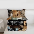 thumbnail image 5 of Erosebridal Jungle Wildlife Bear Boys Twin Comforter Sets,Rustic Cabin Camper Monogrammed J Bedding Set For Kids,Reversible black,2-Piece, 5 of 7