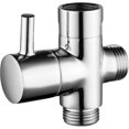 thumbnail image 1 of Dww-solid Brass 3 Way Valve G1/2" Hand Shower Shower Components Universal Fitting, Chrome Dsf007, 1 of 5