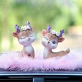 thumbnail image 3 of Deer Figurines Cake Topper - Woodland Animal Doe Fawn Desktop Dec, 3 of 4
