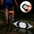 thumbnail image 3 of Luz de bicicleta inteligente con Control remoto inalámbrico, señal de giro para ciclismo, luz trasera recargable por Usb, lámpara Led de advertencia Rojo Verde, 3 of 5