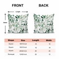 thumbnail image 6 of Decorative Throw Pillow Covers 20x20 Inch Set of 2 Green Leaf Home Decor Pillow Cases for Couch, Watercolor Leaf Cushion Case for Living Room Bedroom Bed Car Chair, 6 of 9