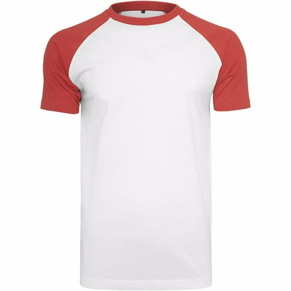 Build Your Brand T-Shirt à Manches Courtes Raglan Contrastant Mens