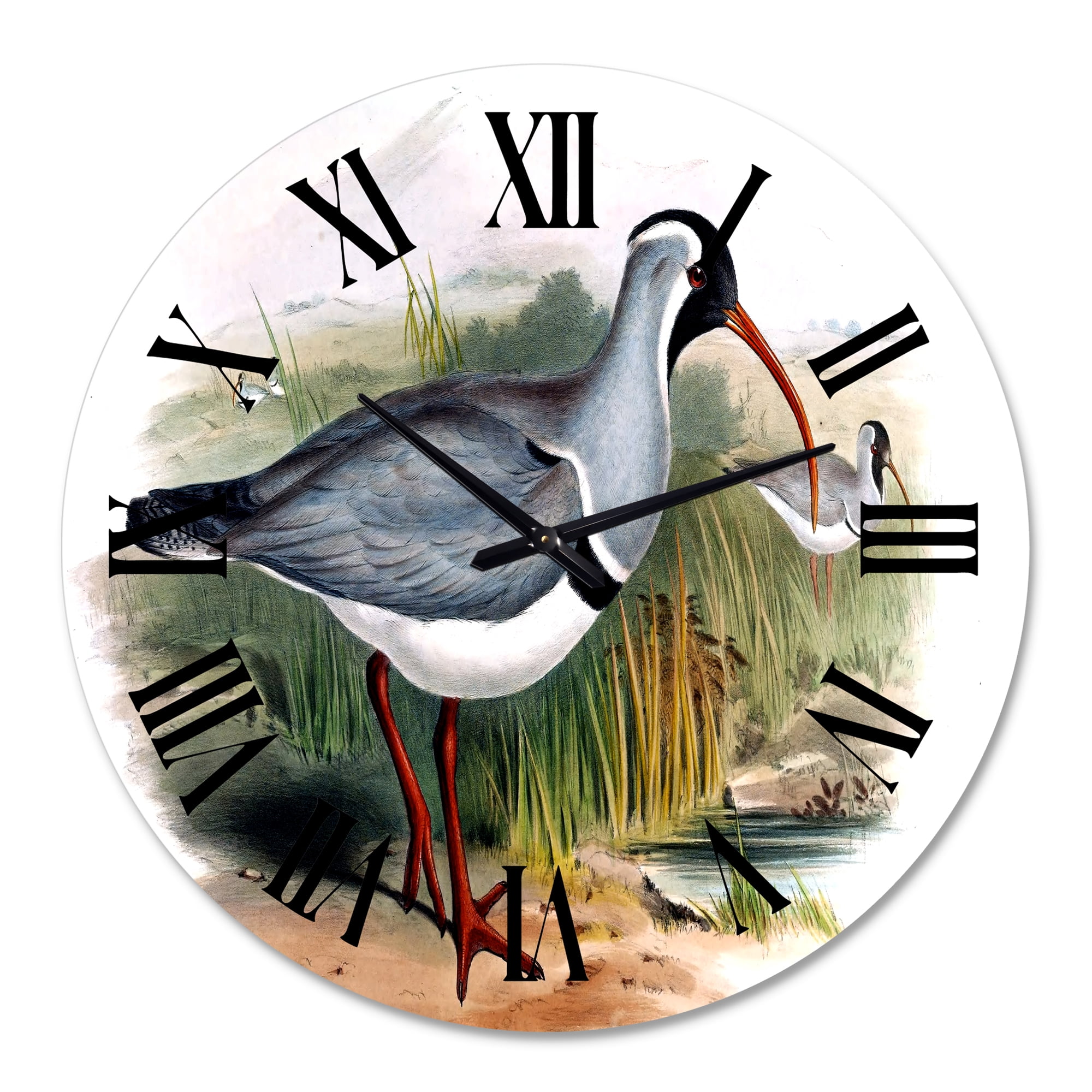 Designart 1 in Quartz Farmhouse Wall Clock