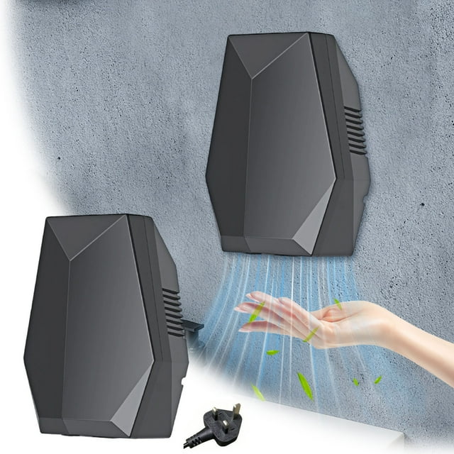 Smart Home Powerful Hand Dryer Wall Mounted Silent Bathroom Device Automatic Sensing Suitable For Homes Kitchens Hotels Compact No Drilling Installation
