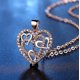 thumbnail image 1 of Anillos para mujer, regalos para mujer, collar de corazón, regalo de Navidad, corazón hueco, collar de corazón envuelto, joyería, collar de latido de corazón de diamantes, collar de latido de corazón, 1 of 5