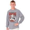 thumbnail image 3 of Cool Urban Popeye Strictly Business Men's Long Sleeve Tee T Shirt Brisco Brands M, 3 of 6