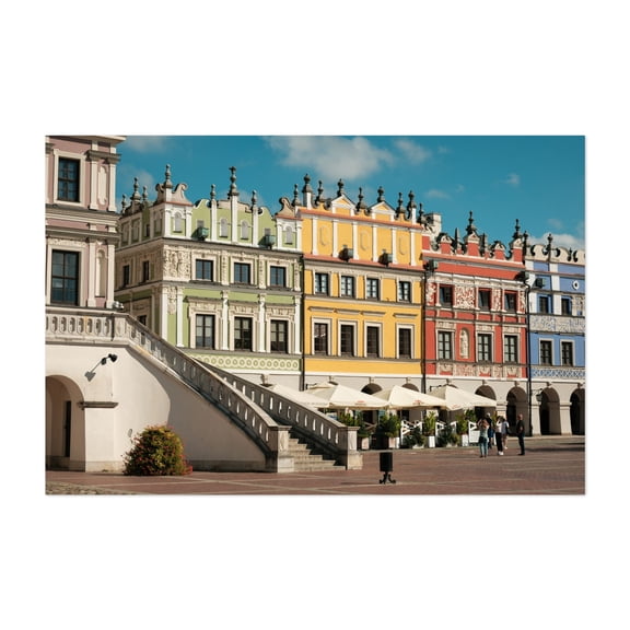 Great Market Square, Zamość 04 - Zamość Lubelskie Poland Photography Unframed Wall Art Print 5 x 7 inches