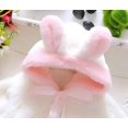thumbnail image 4 of Abrigo de desfile de lana de piel para niñas bebés Chaqueta cálida de invierno Sudadera con capucha Ropa de abrigo Traje de nieve de Navidad para 1-6 meses Rosa Xemadio WMZL-70-4, 4 of 7