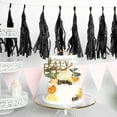 thumbnail image 6 of BalsaCircle 72" Tissue Paper Garland Wedding Party Decorations Black, 6 of 8