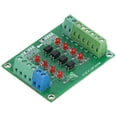 thumbnail image 4 of Signal Converter Module, 24V To 5V Durable Optocoupler Isolation Board Stable Working 4 Channel PNP To NPN  For DIY, 4 of 8