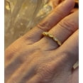 thumbnail image 3 of Ivy & Bauble 18K Rose Gold Plated Simulated Diamond CZ Art Deco Wedding Ring Band, Size 6, 3 of 4