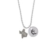 thumbnail image 2 of Delight Jewelry Stainless Steel Texas Raised Texas - Silvertone Script Initial Disc - Q - Charm Necklace, 20"+3", 2 of 4