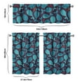 thumbnail image 6 of Kitchen Curtains 36 Inch Short - 3 Panel Set, Shark Whale Dolphin Ocean Theme, Rod Pocket Window Curtain, 100% Polyester for Nautical Farmhouse Kitchen, Easy Wash, 6 of 6