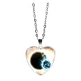 thumbnail image 2 of Up to 65% Off Solar System Planet Galaxy Glass Universe Heart shaped Pendant Necklace Necklace Rings Earring Jewelry on Clearance, 2 of 6