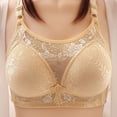 thumbnail image 3 of Gyexs Women's Full Figure Bra Comfortable Underwire Support Side Smoothing Thin Fabric Design Jelly Bras for Women, Light Yellow, Size 38, 3 of 3
