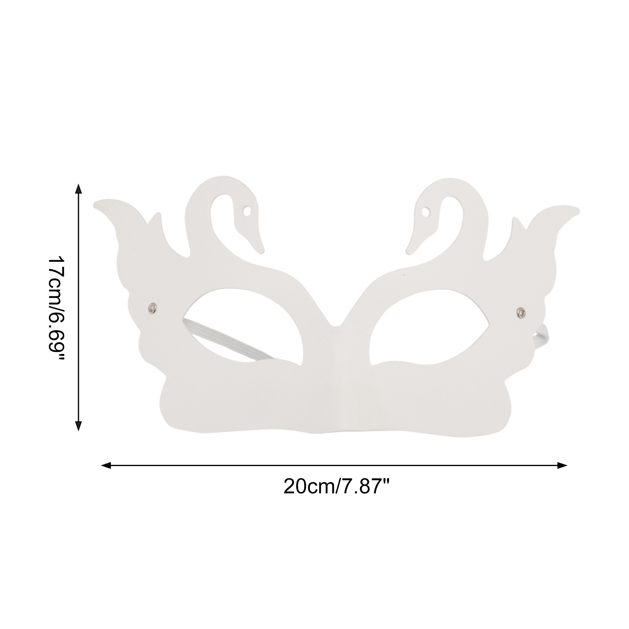 Unique Bargains 1 Pack Elegant Hand-Painted Party Mask White Pattern 11