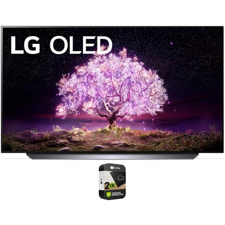 LG OLED55C1PUB 55 inch 4K Smart OLED Television with AI ThinQ (2021) Bundle with Premium Extended Warranty