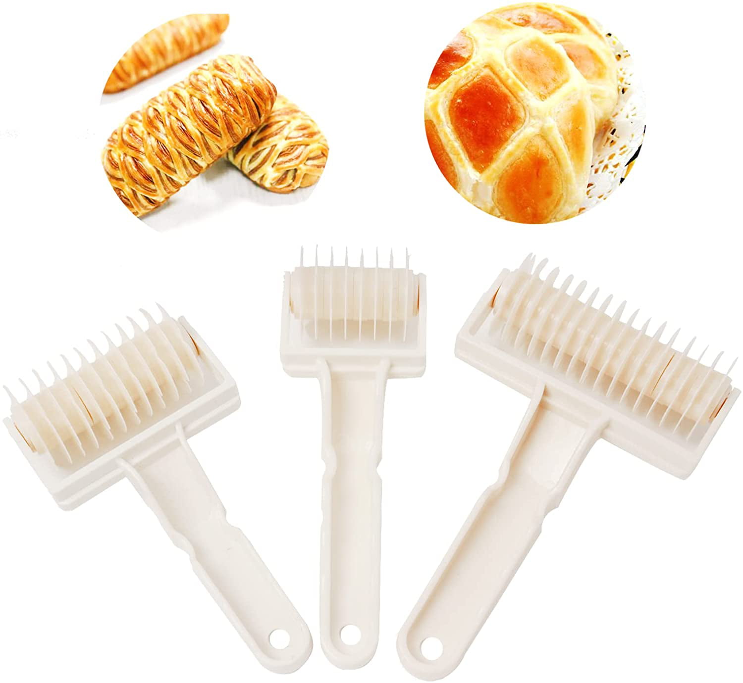 Rolling Pastry Lattice Cutter Roller Pie Baking Cookie Bread Pizza Dough Tool 