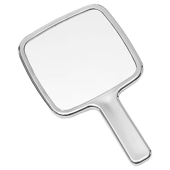 OUNONA Handheld Hand Mirrors Travel 17.00X10.00X0.40CM Silver