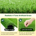 thumbnail image 5 of Artificial Dog Grass Pad 6 PCS - 1.38" Thick Fake Grass Pee Mat for Dog Potty Training, Outdoor Indoor Green Grass Mat Carpet for Dogs, Patio, Balcony, Backyard, 48" X 32", 5 of 9