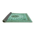 thumbnail image 2 of Ahgly Company Indoor Rectangle Medallion Turquoise Blue Traditional Area Rugs, 2' x 4', 2 of 4