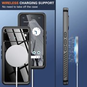 for Google Pixel 8 Case, IP68 Waterproof Built-in Screen Protector